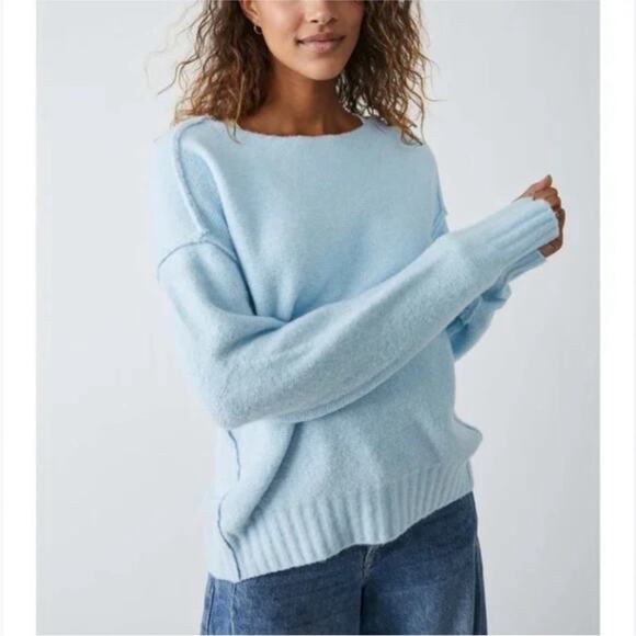 Free People Eastwood Tunic in Angel Falls Heather Blue size XS - Picture 2 of 9